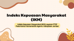 Hasil Survei Indek Kepuasan Masyarakat (IKM)